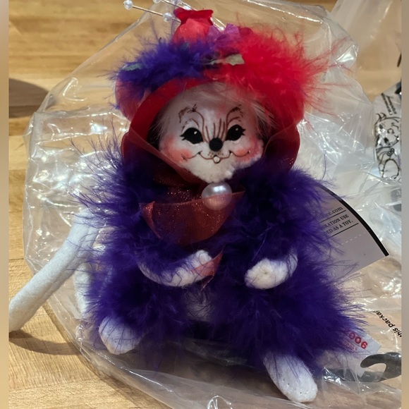 Annalee Doll Red Hat Society 4” Scarlet Red Mouse Special 2006 - Picture 2 of 3